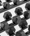 York 2.5kg to 30kg Dumbbell Set With 3 Tier Rack