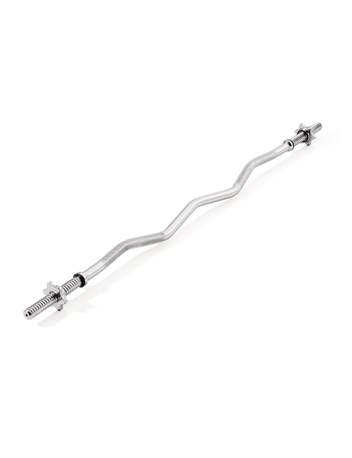 York Fitness 1" Spinlock EZ Curl Bar