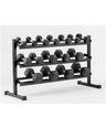 York 2.5kg to 30kg Dumbbell Set With 3 Tier Rack