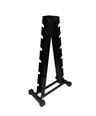 York A Frame Dumbbell Rack and Weights